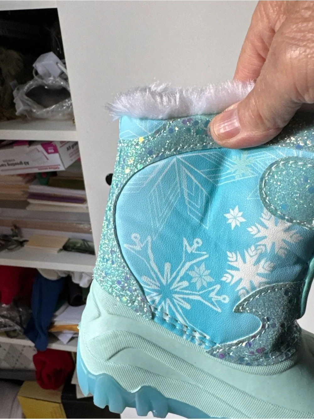 Disney Light Blue Frozen Anna & Elsa Kids Snow Boots